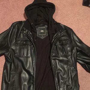 Obey leather jacket very good condition